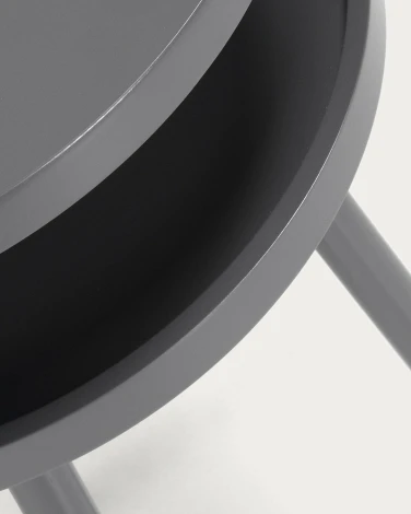 Журнальный стол La Forma (ex Julia Grup) Kurb (Серый/ Фанера,Дерево,Каучук,МДФ)