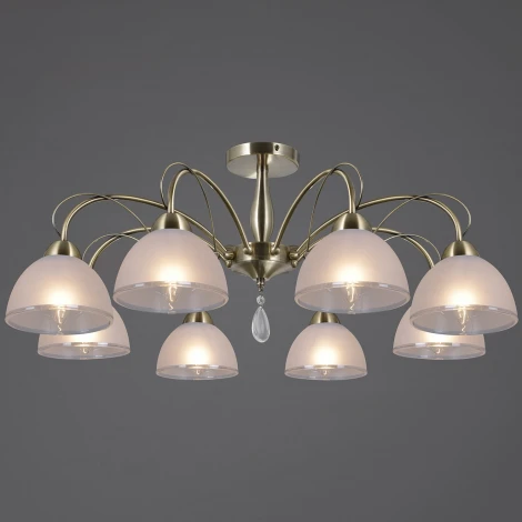 Потолочная люстра на штанге ILLUMICO IL0506-8CSQ-25AB ELITE