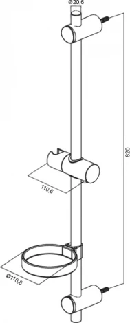 Душевая штанга Am.Pm Spirit F0370064