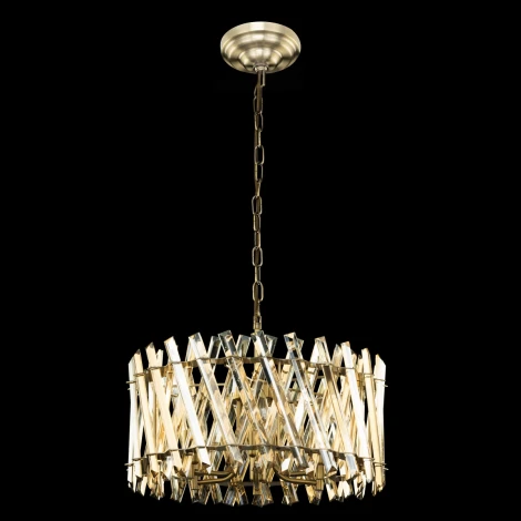 Подвесная люстра Citilux Ингвар CL334263 (220V, хрусталь, на цепи, круглые)