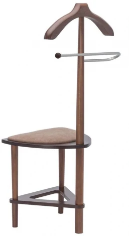 Вешалка костюмная с сиденьем В 26Н средне-коричневый от фабрики Mebelik