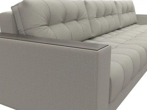 Диван прямой с декором Лига-049 НПБ Лонг Лига Диванов (Рогожка) арт.128416