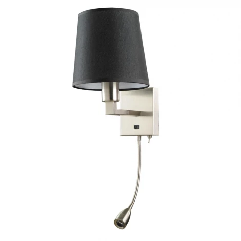 Бра на гибкой ножке для чтения Arte Lamp Hall A9246AP-2SS (220V, выключатель)