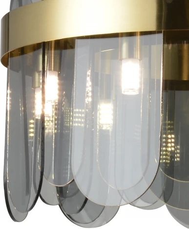 Подвесная люстра Natali Kovaltseva Valencia 91000/8C GOLD SATIN