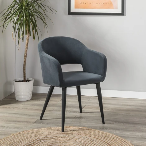 Кресло Oscar Diag grey/черный R-Home арт.410118140h_Diaggrey_черн