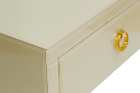 Тумба прикроватная Garda Decor KFC763E7 (Золото/Бежевый)