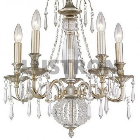 Подвесная люстра Wertmark Adele WE302.05.203 (220V, хрусталь, на цепи, подсвечник, свеча)