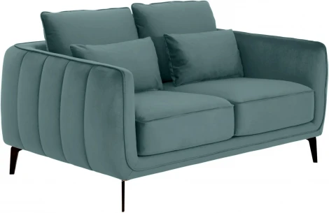 Диван Amsterdam двухместный ОГОГО (арт.342694), (Ткань/Бирюзовый)