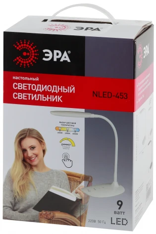 Офисная настольная лампа Эра NLED-453-9W-BK