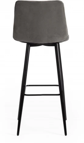 Стул барный CHILLY (mod.7095б) / 1 шт. в упаковке (Ткань,Металл /Серый,Черный)