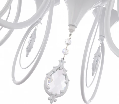 Подвесная люстра Arte Milano AM349920 349920/8 WT (220V, подвески, на цепи, подсвечник, свеча)