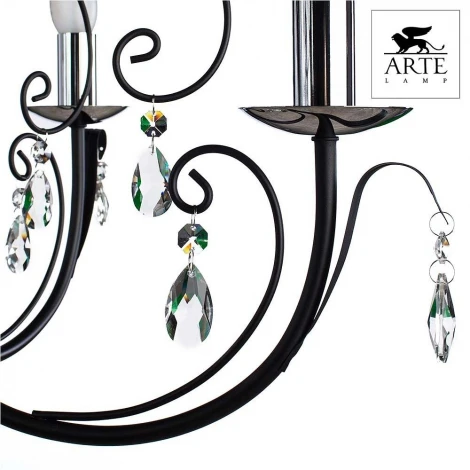 Подвесная люстра Arte Lamp Romana A1742LM-5BK