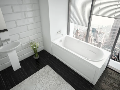 Акриловая ванна Акватек Леда слив слева