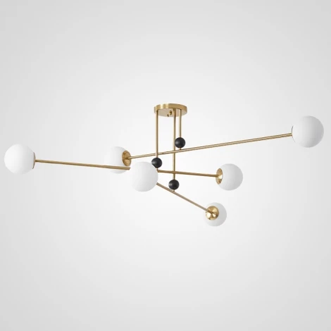 Люстра на штанге Jesi Gold ImperiumLoft Jesi01 (185383-26) (220V, шарики)