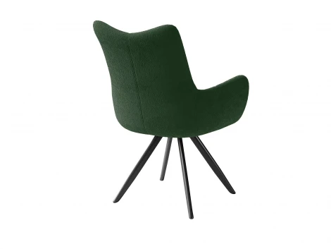 Стул DikLine 351 поворотный BL10 зеленый, ножки черные 00-00081774