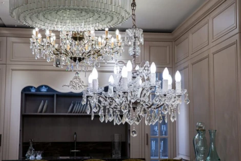 Подвесная люстра L'Arte Luce Rococo L27912.65 (220V, хрусталь, подсвечник, свеча)