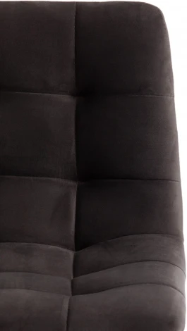 Стул полубарный CHILLY (mod. 7095пб) ткань/металл, 55x44x94 см, высота до сиденья 66 темно-серый barkhat 14/черный Tetchair 15454