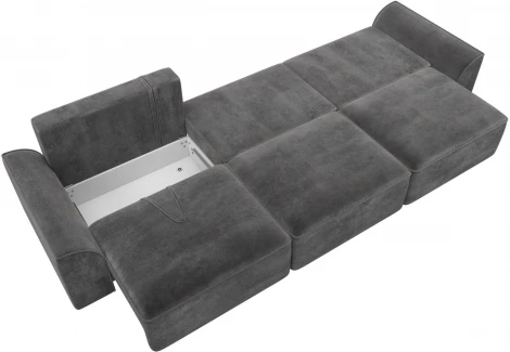 Диван прямой Лига-048 НПБ Лонг Лига Диванов (Велюр) арт.128257