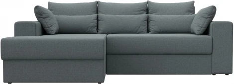 Диван угловой Майами левый угол (Серый/Рогожка) Лига Диванов арт.121159L