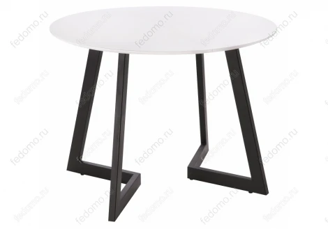 Стеклянный стол Woodville Алингсос 100(140)х100х76 белый / белая шагрень 462387