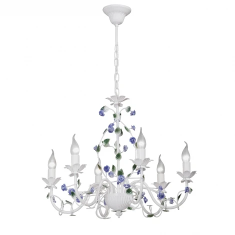 Подвесная люстра Vitaluce V1794-0/6 (220V, на цепи, цветы, розы)