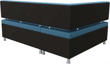 Диван кухонный угловой Стайл левый угол (Голубой/Рогожка) Лига Диванов арт.123236L