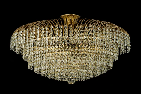 Потолочная люстра буше Arti Lampadari Elba E 1.2.60.100 G (220V, хрусталь)