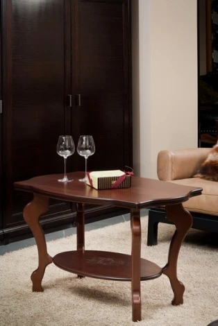 Стол журнальный Берже 1 средне-коричневый от фабрики Mebelik