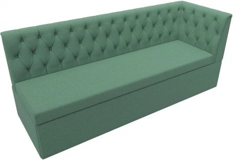 Диван кухонный Маркиз с углом справа (Зеленый/Рогожка) Лига Диванов арт.123179