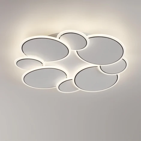 Потолочный светильник круглый светодиодный Lumion Bridge 8011/80CL белый, хром/белый металл/акрилл LED 80W 220V 3000-6000K (круглые)