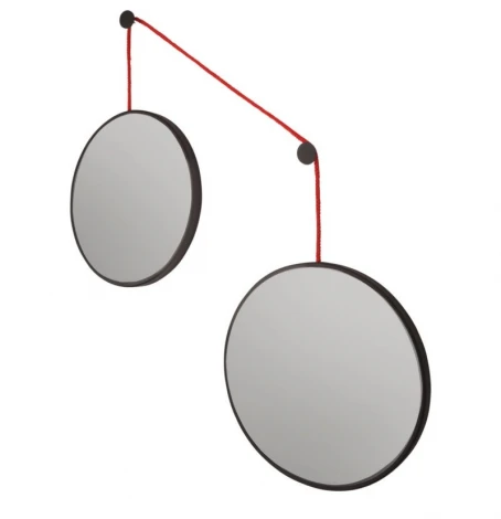 Balance M Black 2 зеркала по 40см на красном шнуре Art-Zerkalo SM201RBL 13882
