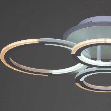 Потолочная люстра светодиодная на штанге с пультом Reluce 09820-3.3-2+2A WH (RGB) (220V)