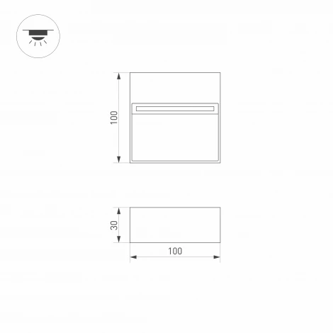 Накладной точечный светильник Arlight LGD-TRACE 029960 (LED, 220V, IP65)