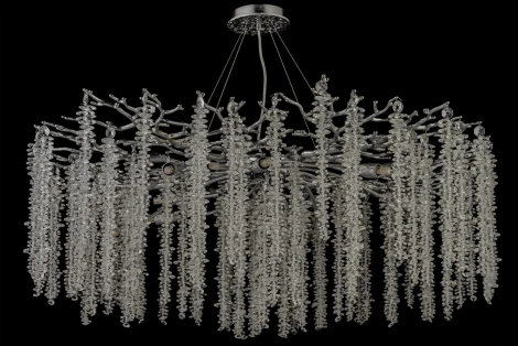 Подвесная люстра хрустальная Dio D`arte Tavenna Nickel Tavenna H 1.5.100.100 N (220V, на тросе)