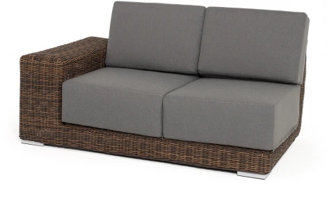 "Капри" модуль диванный правый с подушками, цвет коричневый 4SIS арт.УТ-00009390