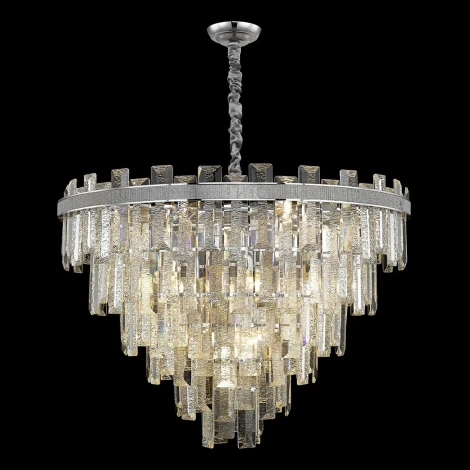 Подвесная люстра каскадная Wertmark Christel WE115.22.103 (220V, хрусталь, на цепи)