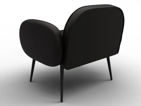 Кресло Лига-086 (Фанера/Металл/Экокожа/Коричневый) Лига Диванов 132433