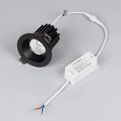 Встраиваемый точечный светильник MS-ATOLL-BUILT-R86-10W Warm3000 (BK, 60 deg, 230V) (Arlight, IP54 Металл) 041573 (LED)