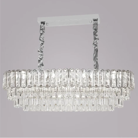 Подвесная люстра хрустальная Reluce 07070-0.4-800L CR (220V, на цепи)