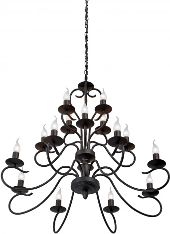 Подвесная люстра Vitaluce V1859-1/16, 16xE14 макс. 40Вт (220V, на цепи, подсвечник, свеча)