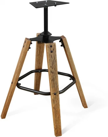 Стул полубарный Sheffilton SHT-ST39-1/S93 серое облако/дуб кор. браш./черный муар