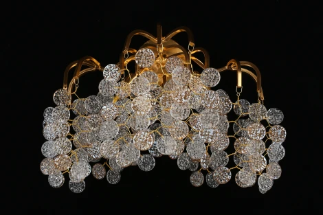 Бра Aployt Aurora APL.845.01.03 (220V, хрусталь, подвески, листья, ветки)