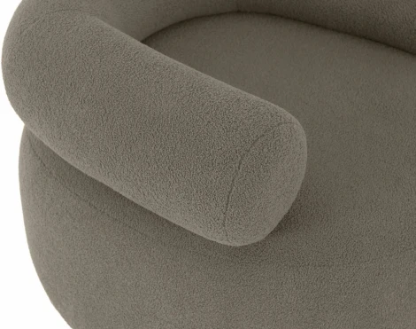 Кресло Tirella вращающееся ОГОГО (арт.833536), (Искусственный мех/Бежевый)