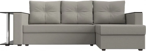 Диван угловой Атланта Лайт правый угол (Бежевый/Рогожка) Лига Диванов арт.121162