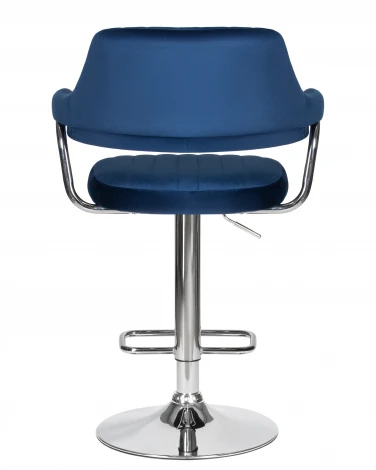 Стул барный DOBRIN CHARLY (синий велюр (MJ9-117))