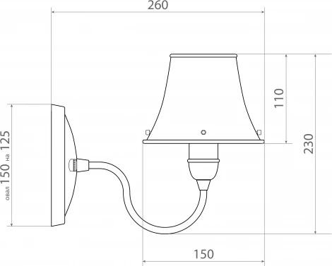 Бра Covali WL-38006 (220V)