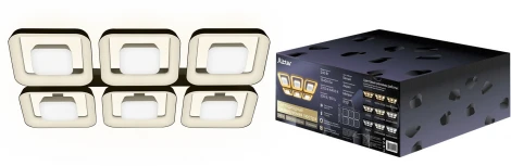 Потолочная люстра светодиодная с ДУ Ritter Domino 52011 5