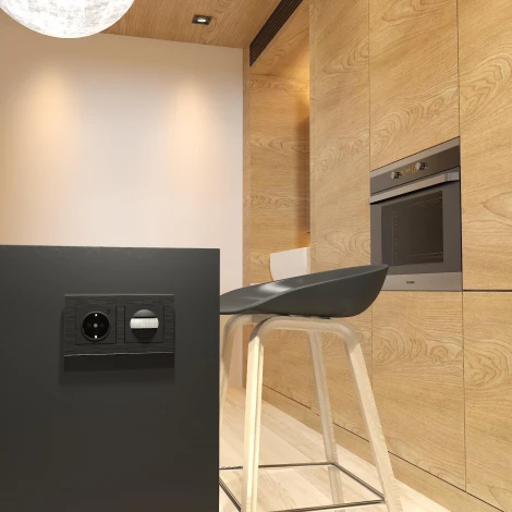 Датчик движения 500 Вт, двухпроводный (черный) Werkel W1155108 (a054898)