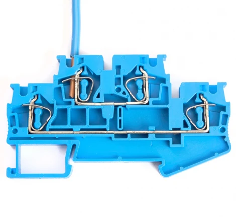 Зажим пружинный 4-х проводной проходной ЗНИ 2 уровня ЗНИ 4 мм2 Stekker 39974