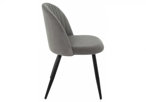 Стул Woodville на металлокаркасе Gabi 1 dark gray / black 15111